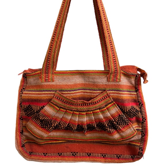 MEXICANA Handbags - Mexican Pinzon Style Woven Knit Shoulder Bag